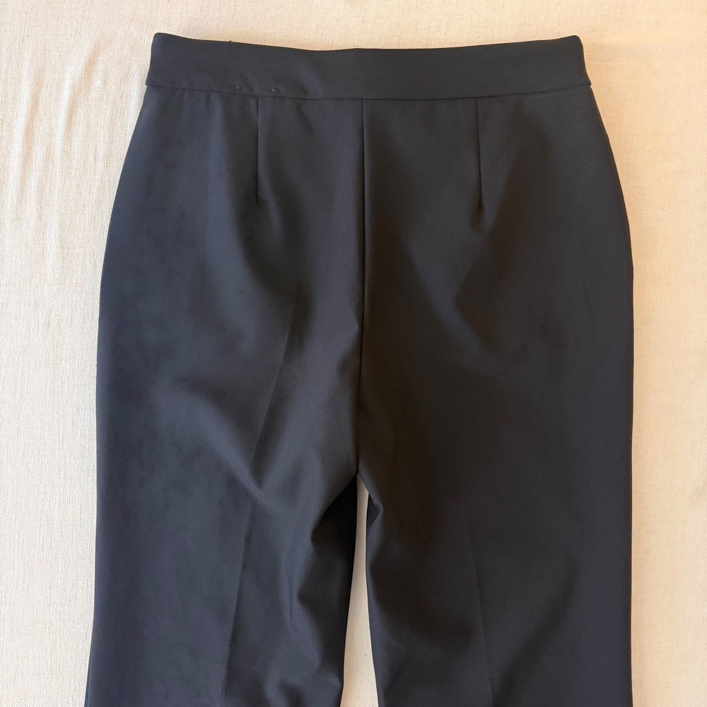 Rachel Zoe Sailor Button Flare Leg Trousers Women Size 8 Black - Picture 8 of 9